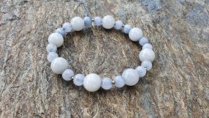 Bransoletka jadeit błękit